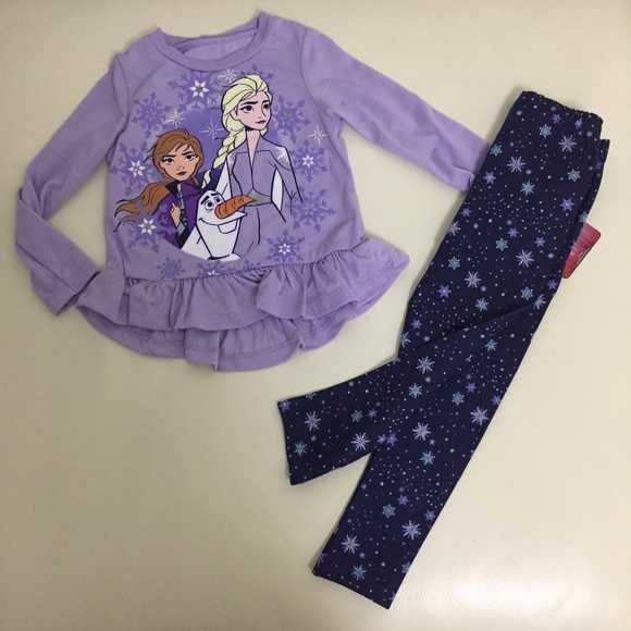 Disney Matching Sets Disney Frozen Elsa Legging Set Poshmark